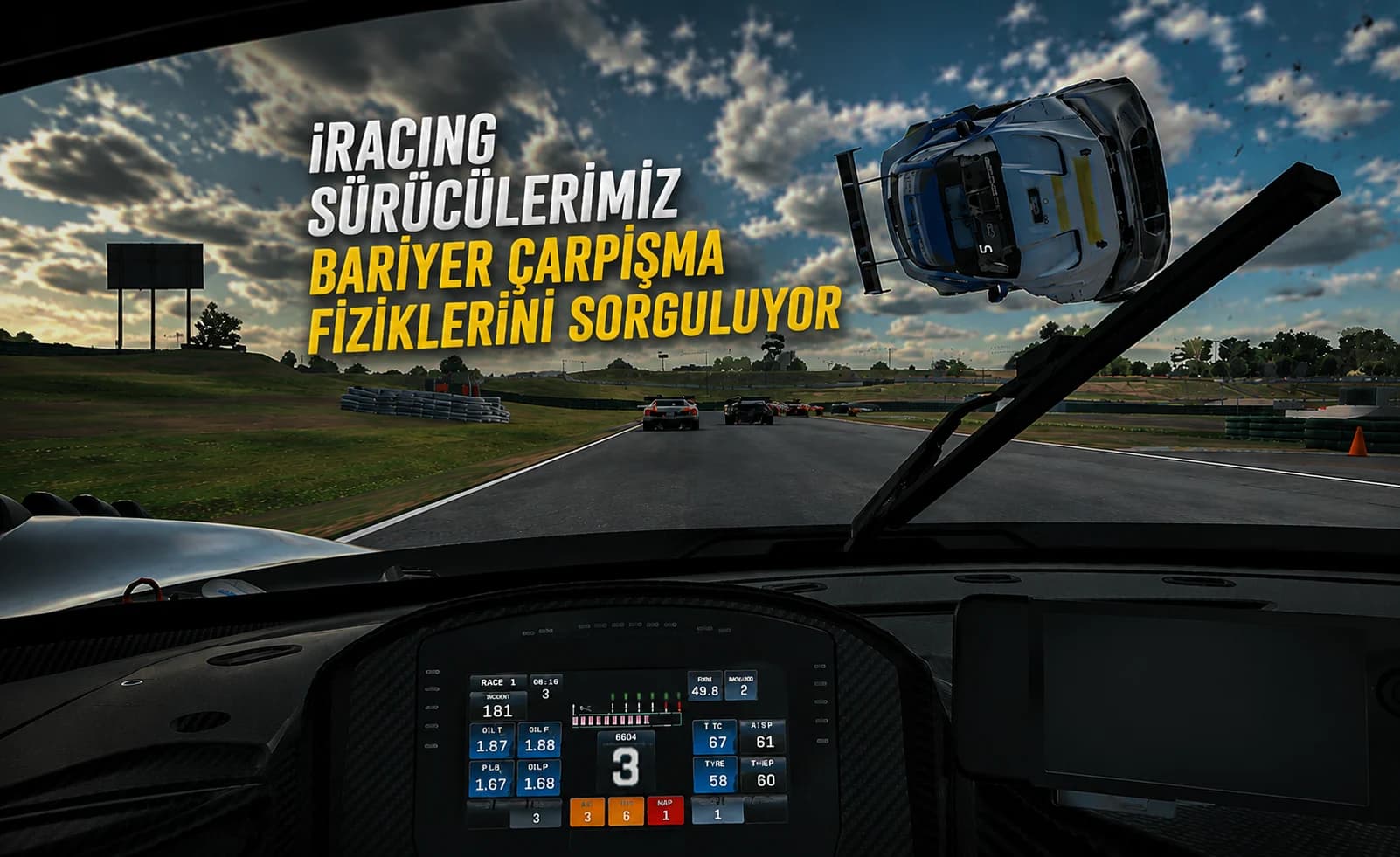 iRacing Sürücülerimiz Bariyer Çarpışma Fiziklerini Sorguluyor
